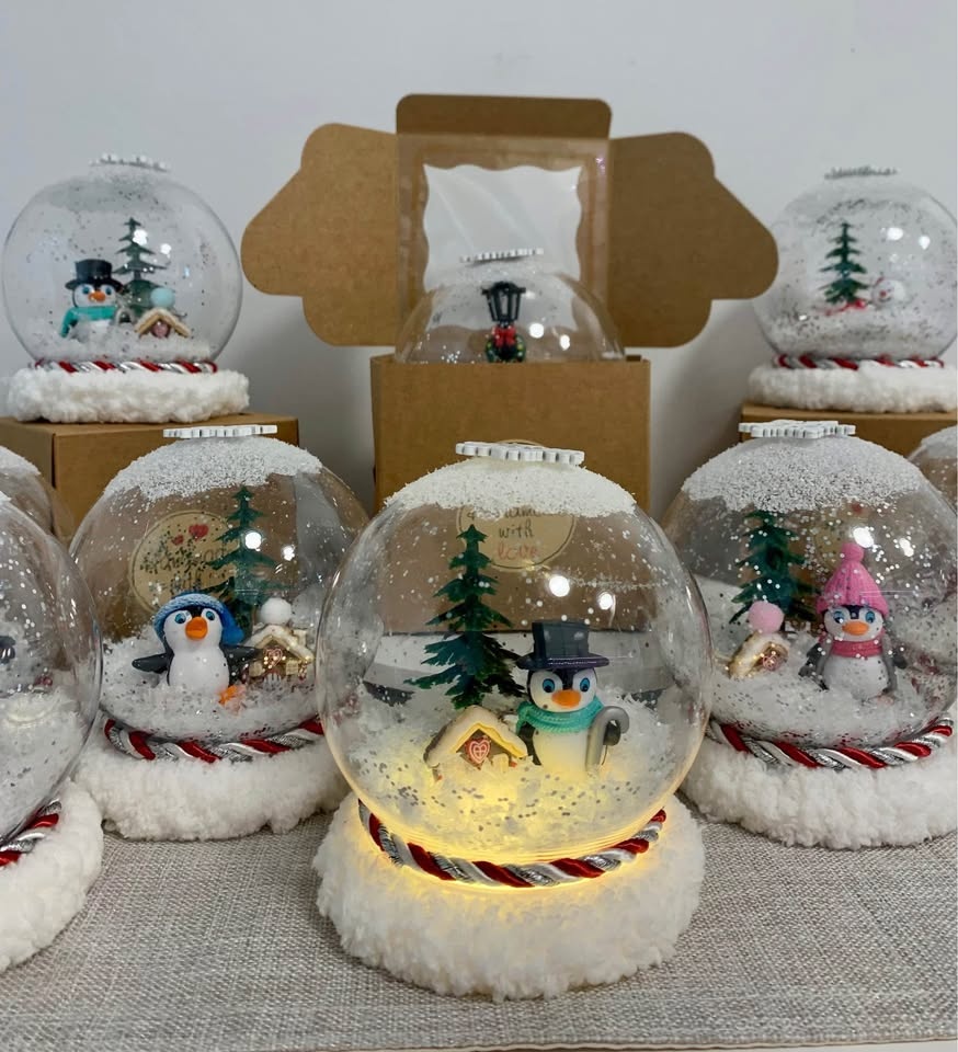 Christmas Light Up Snowglobes & Ornaments - photo 3