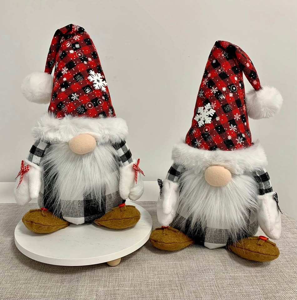 Christmas Holiday Plush Gnomes - Handcrafted