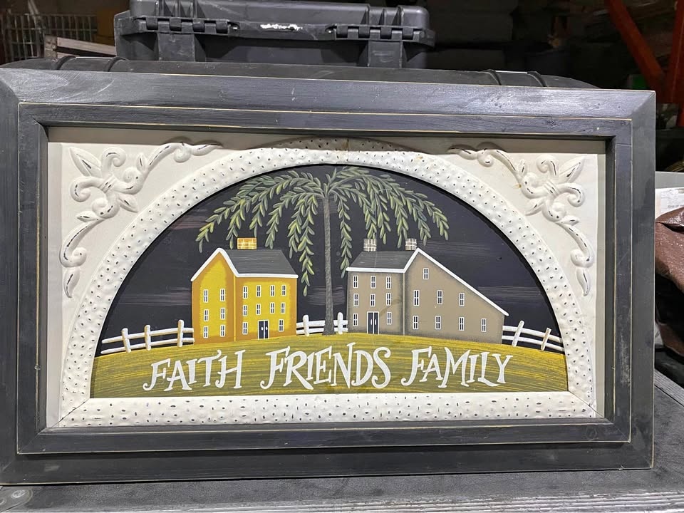 Faith Friends Family Wall Art