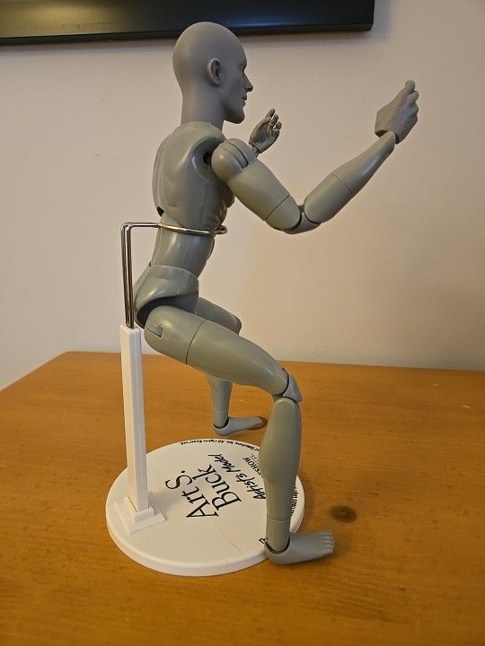 Art S Buck Artists Model Male Nude Gray 12" Figure Sideshow - photo 2