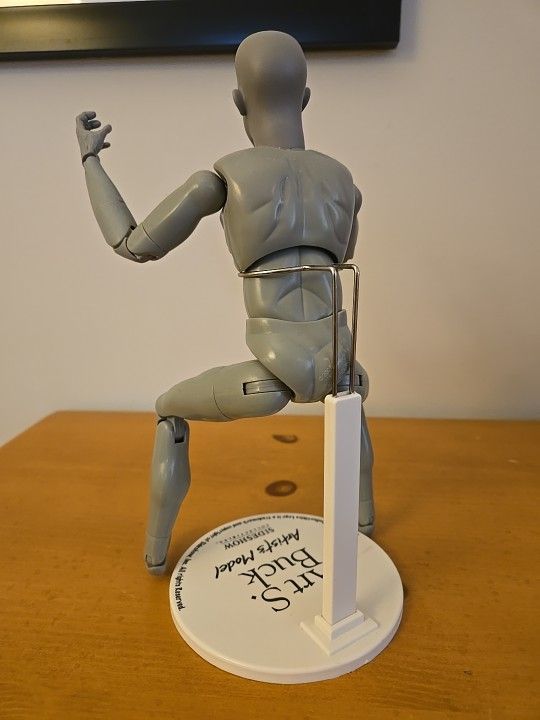 Art S Buck Artists Model Male Nude Gray 12" Figure Sideshow - photo 3