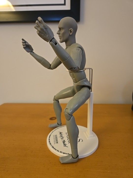 Art S Buck Artists Model Male Nude Gray 12" Figure Sideshow - photo 4