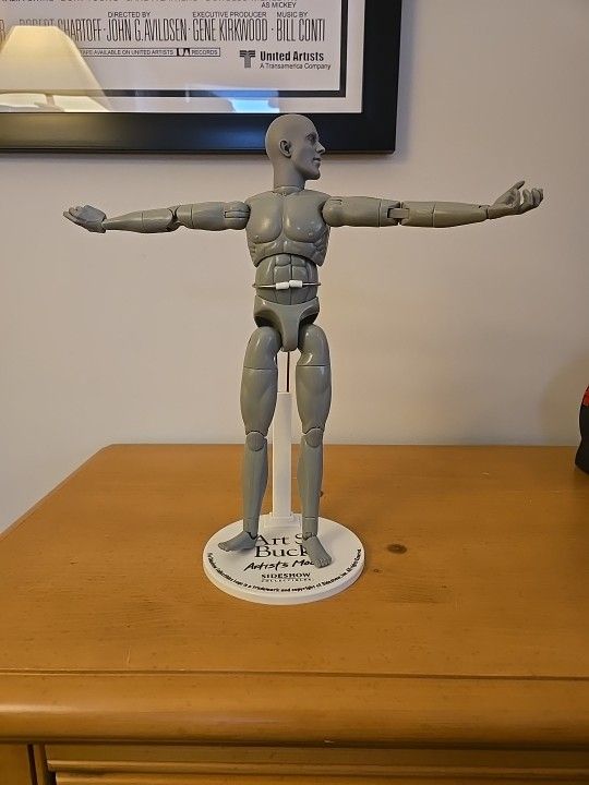 Art S Buck Artists Model Male Nude Gray 12" Figure Sideshow - photo 5