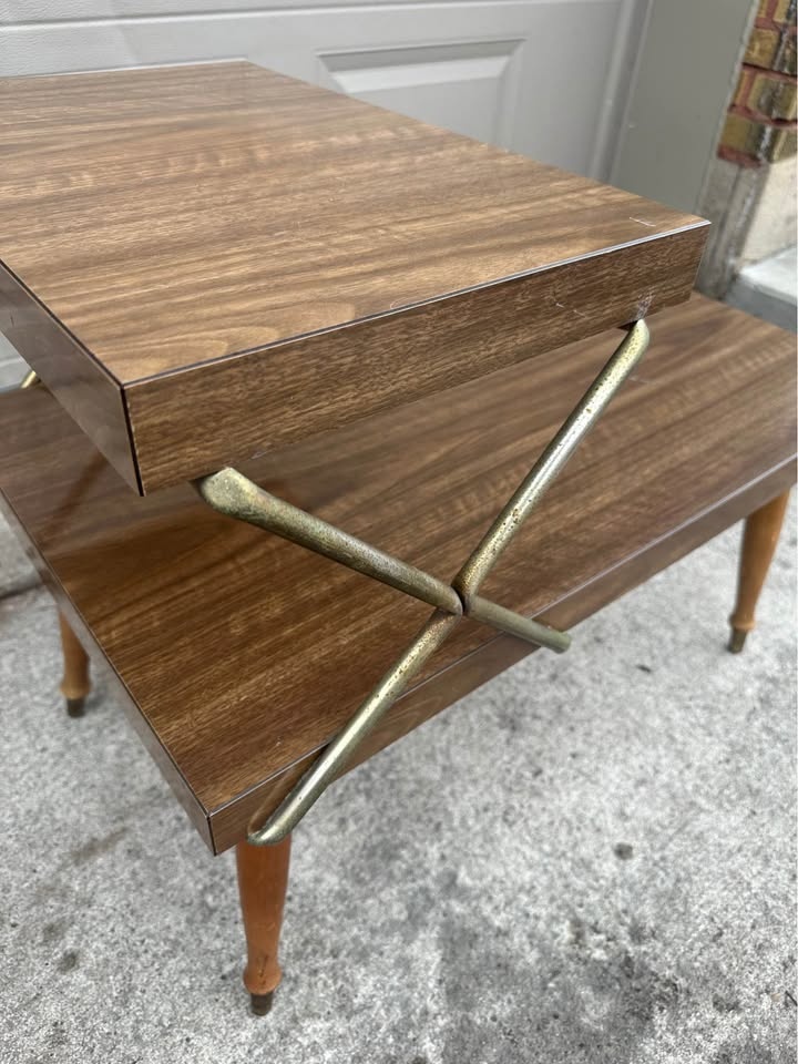 Vintage MCM Multilayer Side Table - photo 5