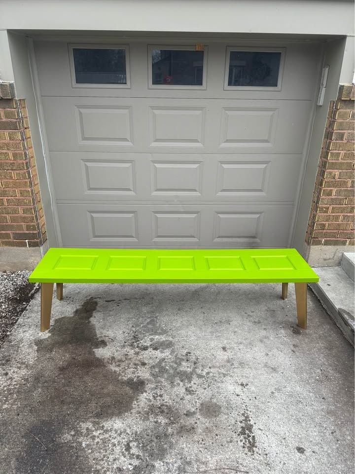 Unique Modern Neon Green Door Table - photo 4