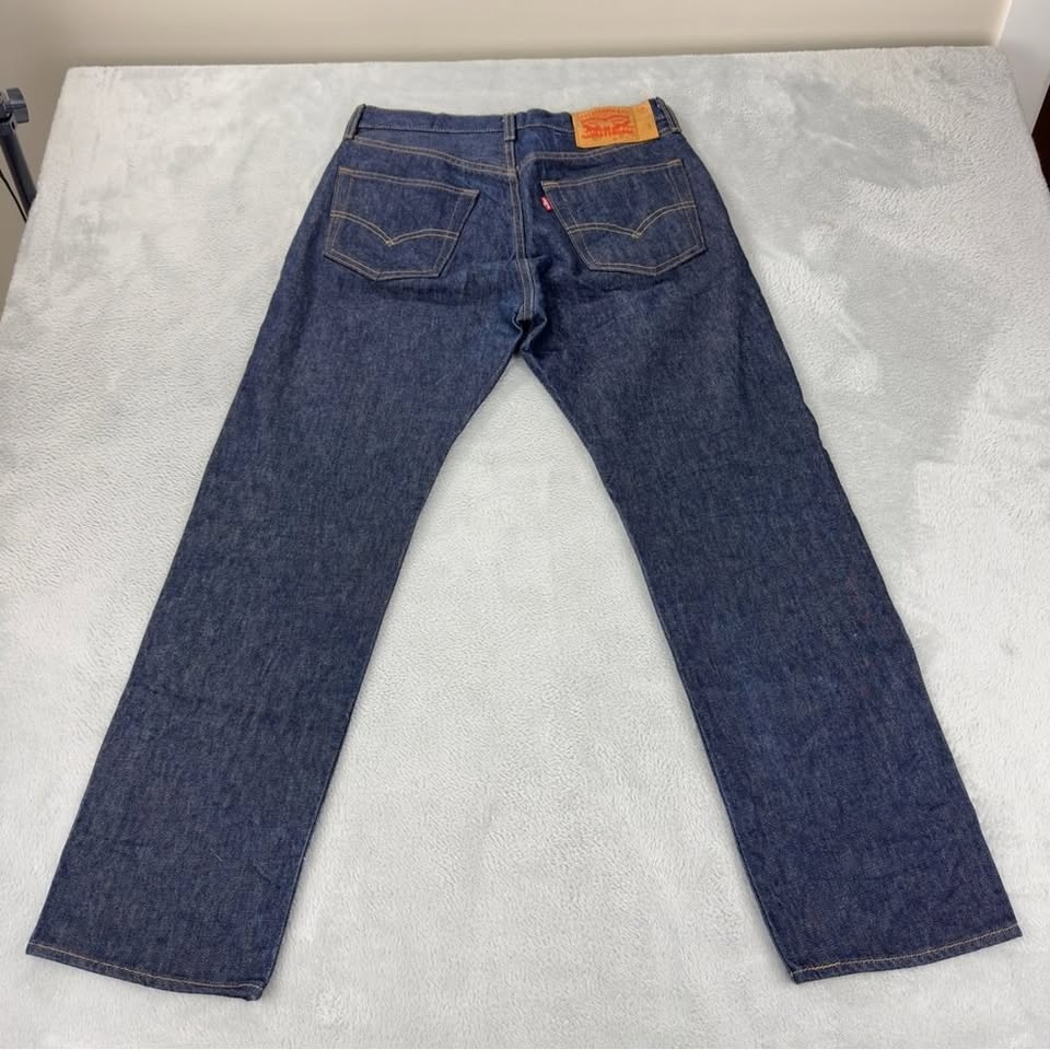Levi's 501 Raw Denim Shrink to Fit Button Fly Jeans - photo 5