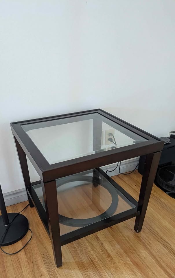 Glasstop coffee/side table for sale - photo 2