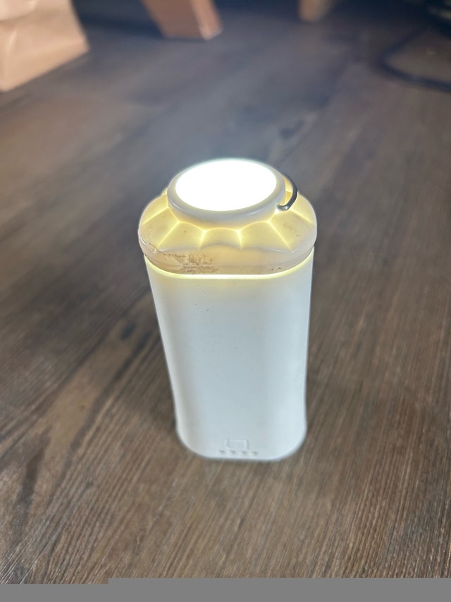 ⚡⚪ White Triangle Lantern & Portable Charger - photo 3