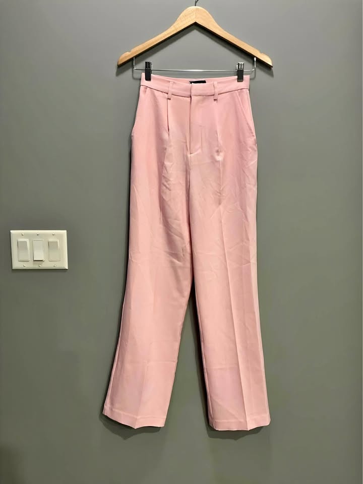 Bardot Pink High-Waisted Dress Pants - Size XS (US 2)