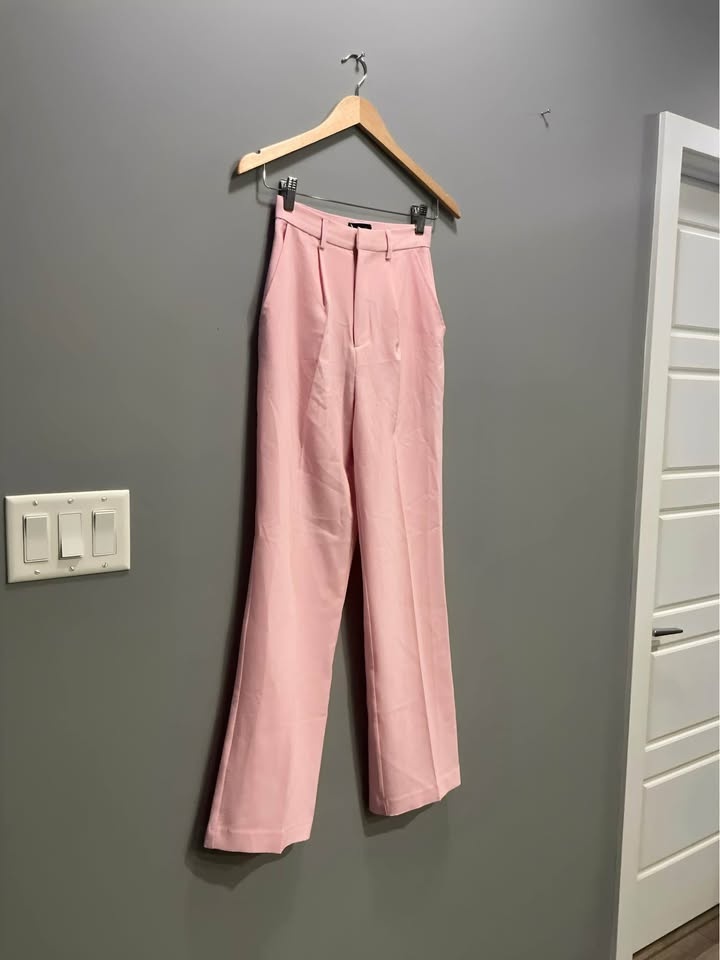 Bardot Pink High-Waisted Dress Pants - Size XS (US 2) - photo 2