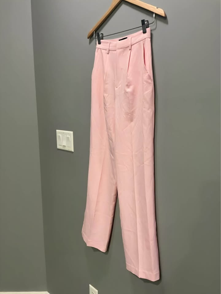 Bardot Pink High-Waisted Dress Pants - Size XS (US 2) - photo 3