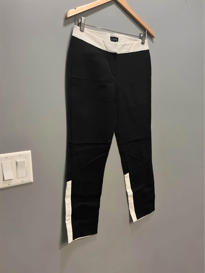 Cynthia Rowley Black & White Pants - Size 2 - photo 2