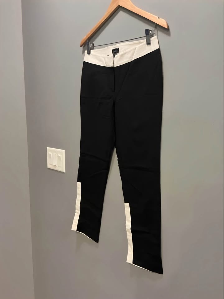 Cynthia Rowley Black & White Pants - Size 2 - photo 3