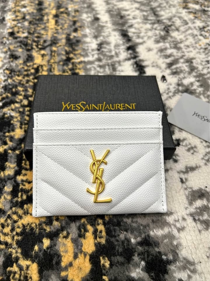Ysl White Womens Cardholder (50)