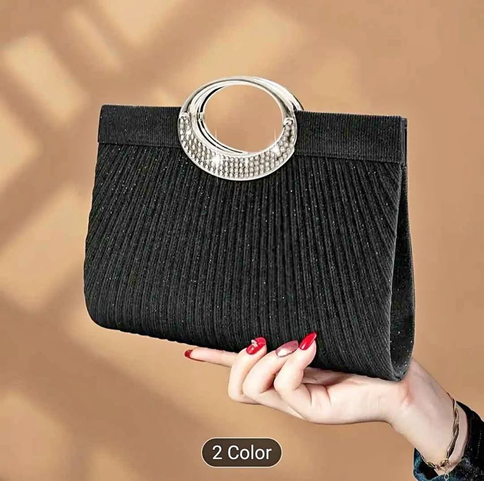 Brand new black glitter and elegant large capacity women party b