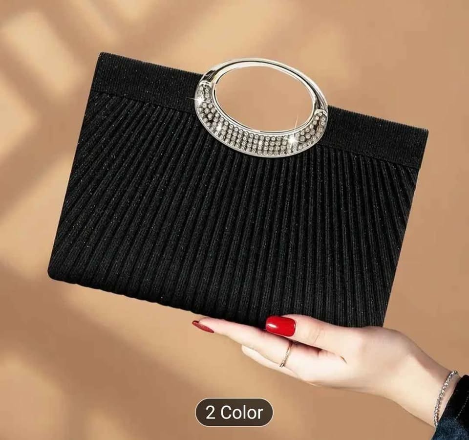 Brand new black glitter and elegant large capacity women party b - photo 5