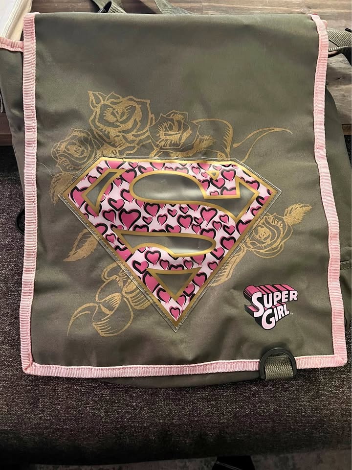 SUPERGIRL courier style crossbody bag