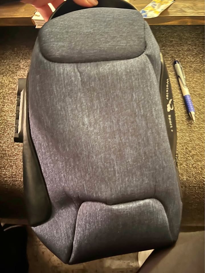 Anti theft crossbody backpack with hidden cellphone charging cab
