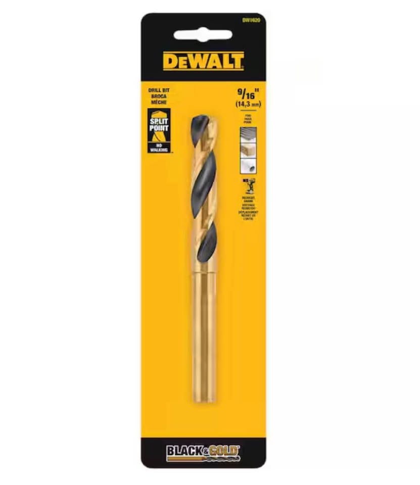 DEWALT 9/16 in. Black and Gold Drill Bit - photo 5