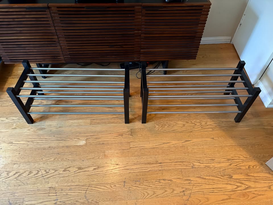 Ikea TJUSIG Shoe rack, black, 31 1/8x12 5/8x14 5/8 " - photo 2