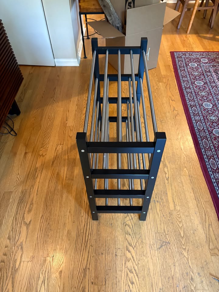Ikea TJUSIG Shoe rack, black, 31 1/8x12 5/8x14 5/8 " - photo 3