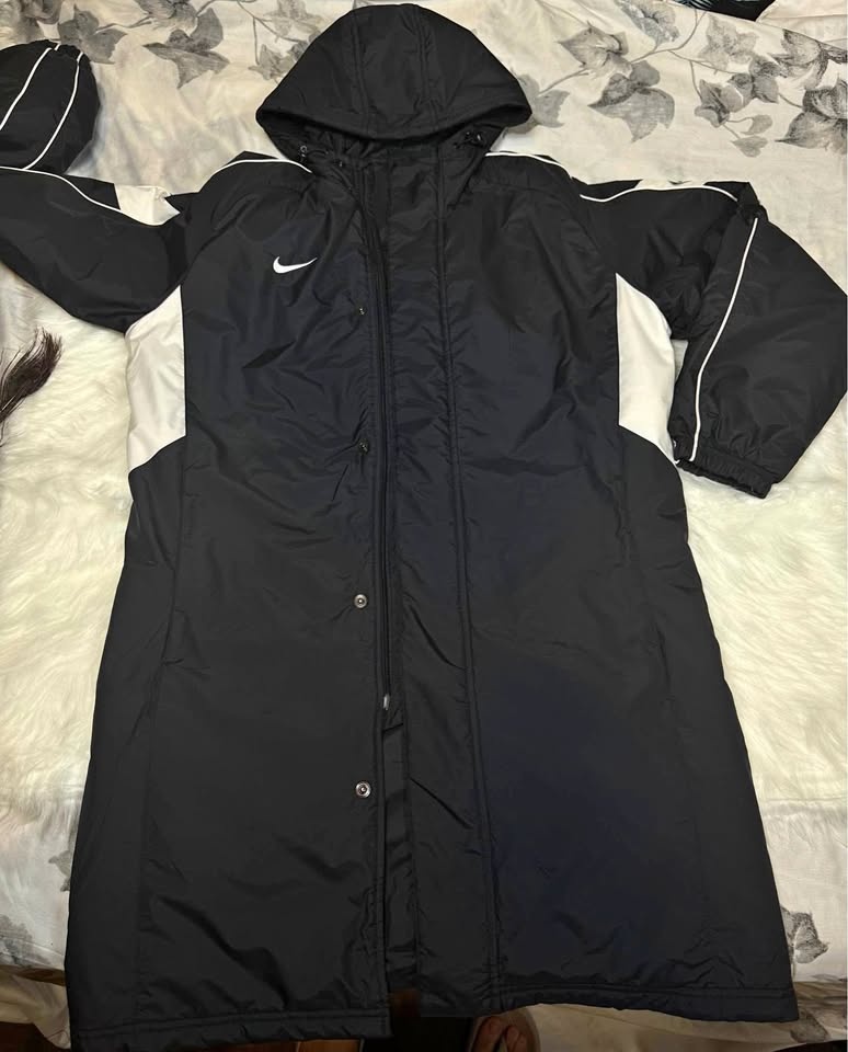 Nike Long Parka Raincoat Winbreaker Long Jacket size L