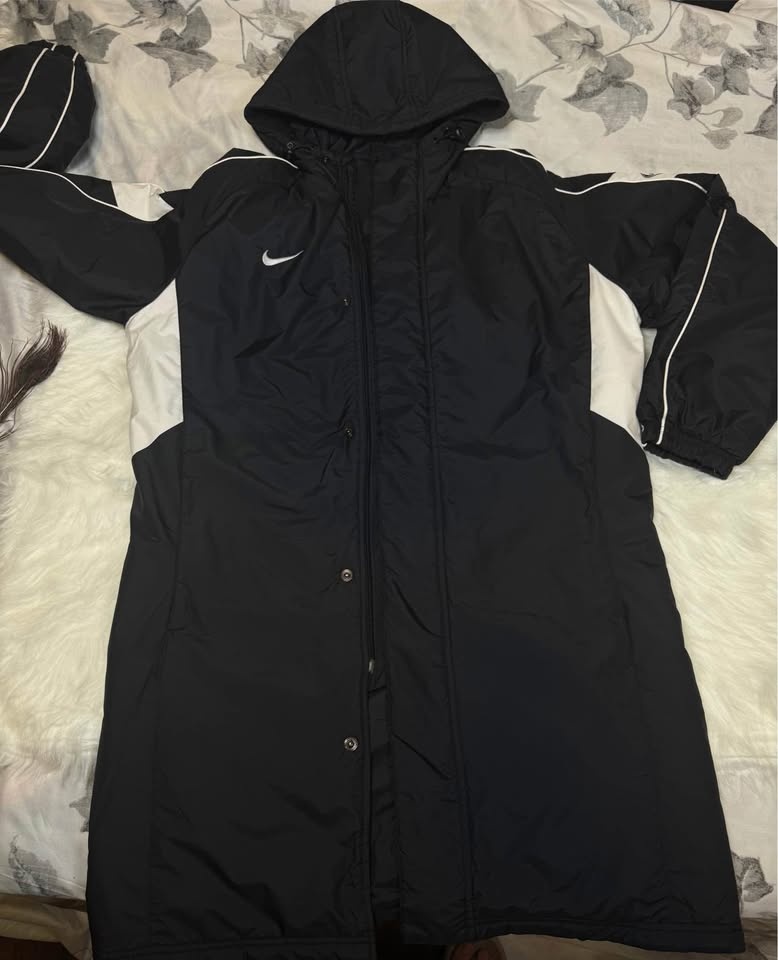 Nike Long Parka Raincoat Winbreaker Long Jacket size L - photo 2