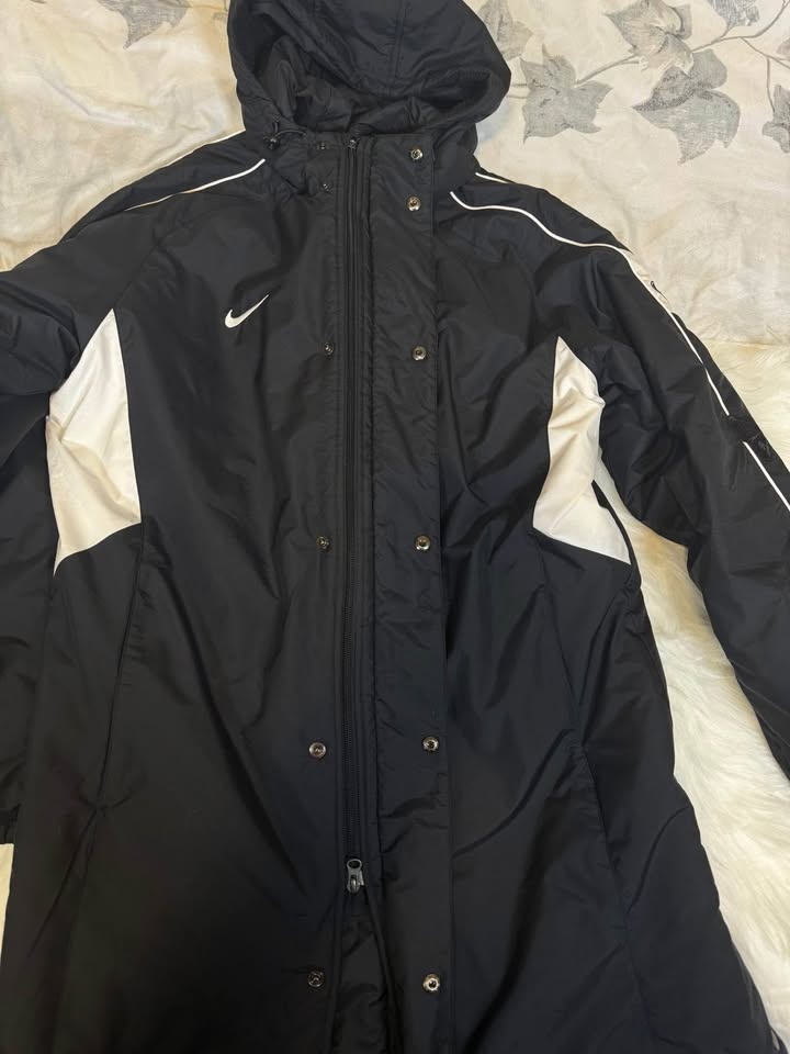 Nike Long Parka Raincoat Winbreaker Long Jacket size L - photo 5