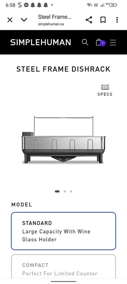 Simple Human compact dish rack. Northeast