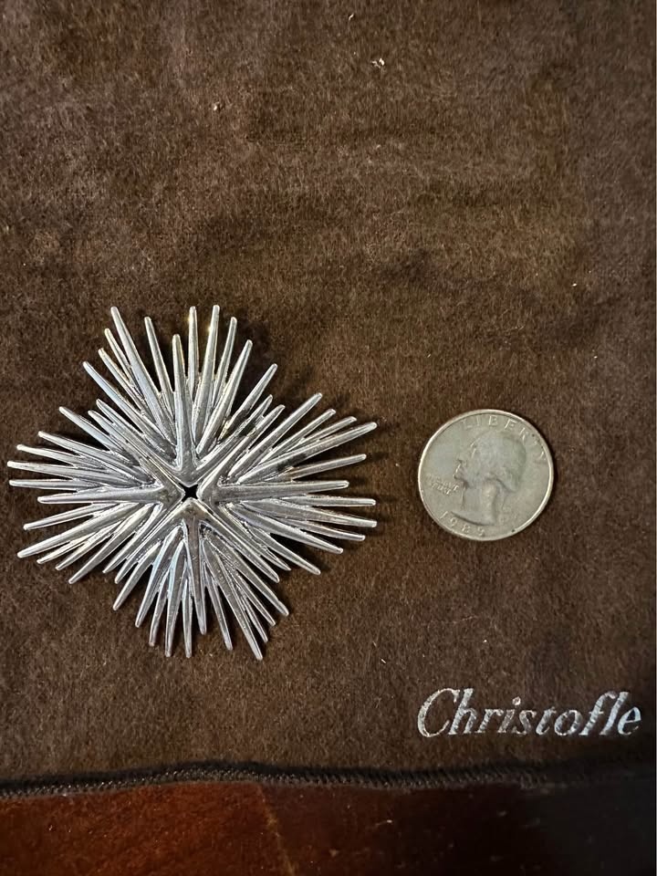 Christofle Silver Brooch Pin - photo 2