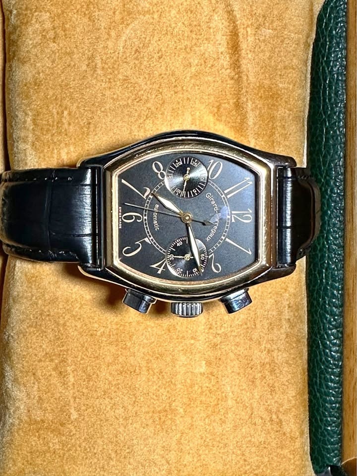 Girald Perrregaux Richville in SS and 18K Rose gold Bezel