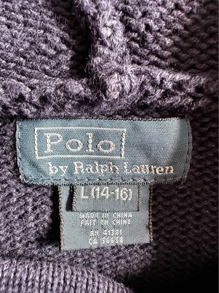 Polo RL winter Knit Hoodie Sweater “ American Flag”- Boys (L) 14 - photo 2