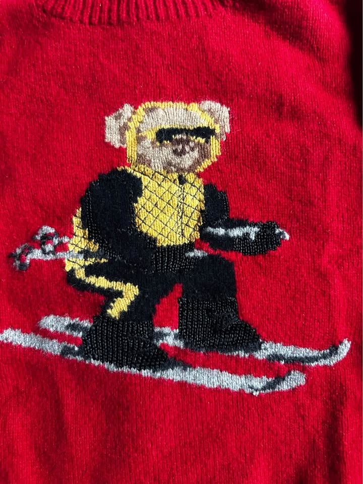 Polo Ralph Lauren Teddy Bear (1990s) hand knit women’s cashmertu - photo 2