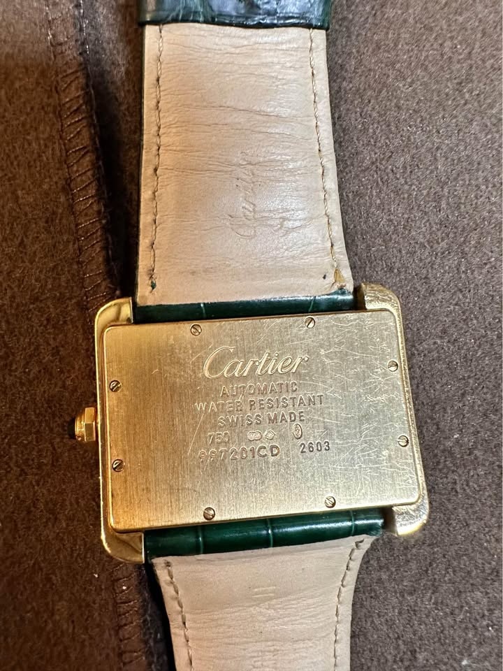 18K Gold Automatic Cartier Tank Divan - Large Size - photo 5