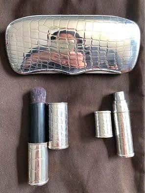 Christofle Silver Eyeglass case- Perfume spray bottle- makeup br