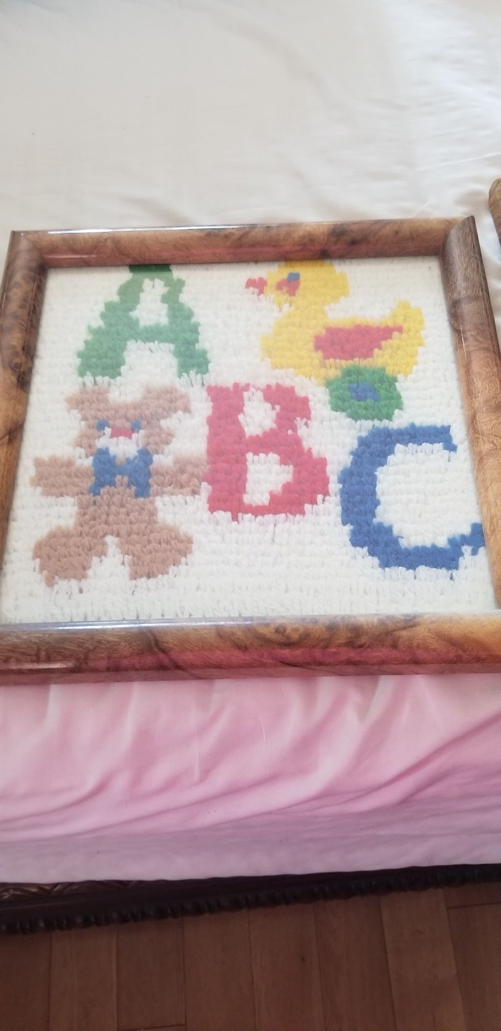 Handmade latchhook baby design - photo 4