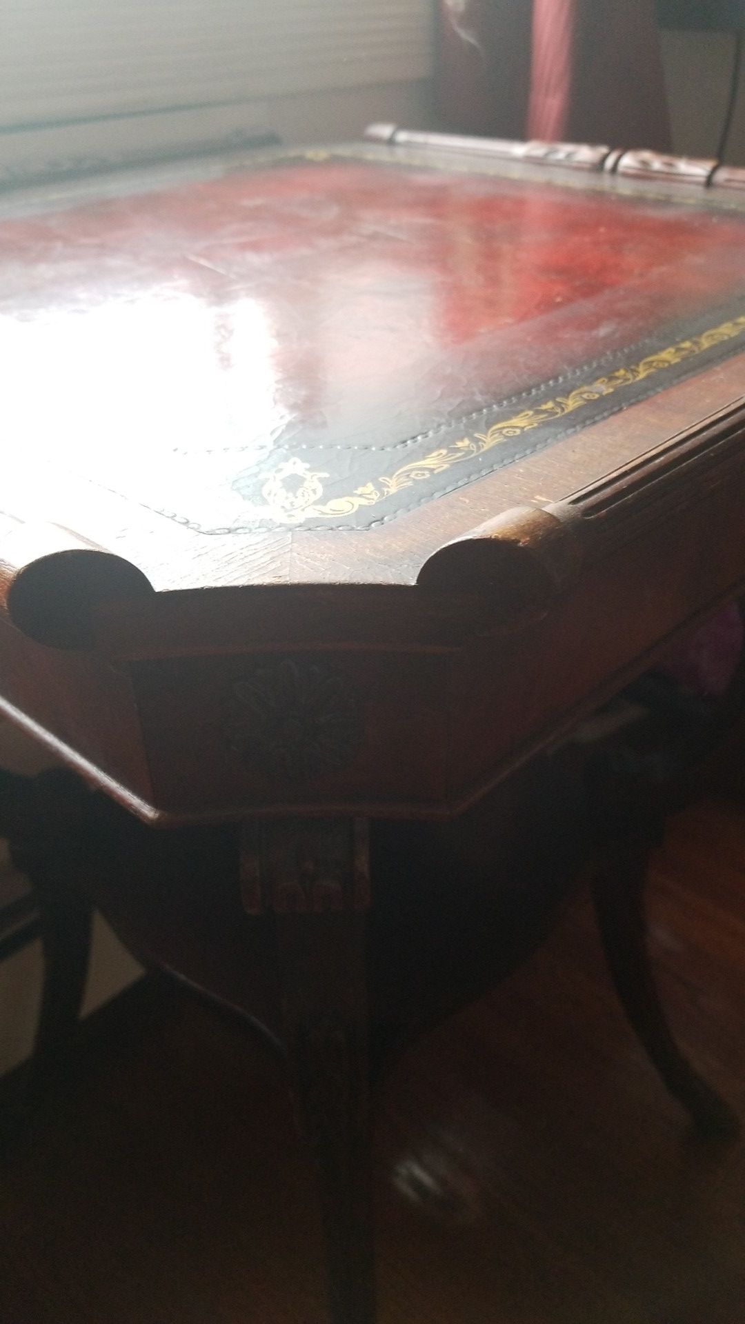 Antique vintage set of 2 end tables - photo 2