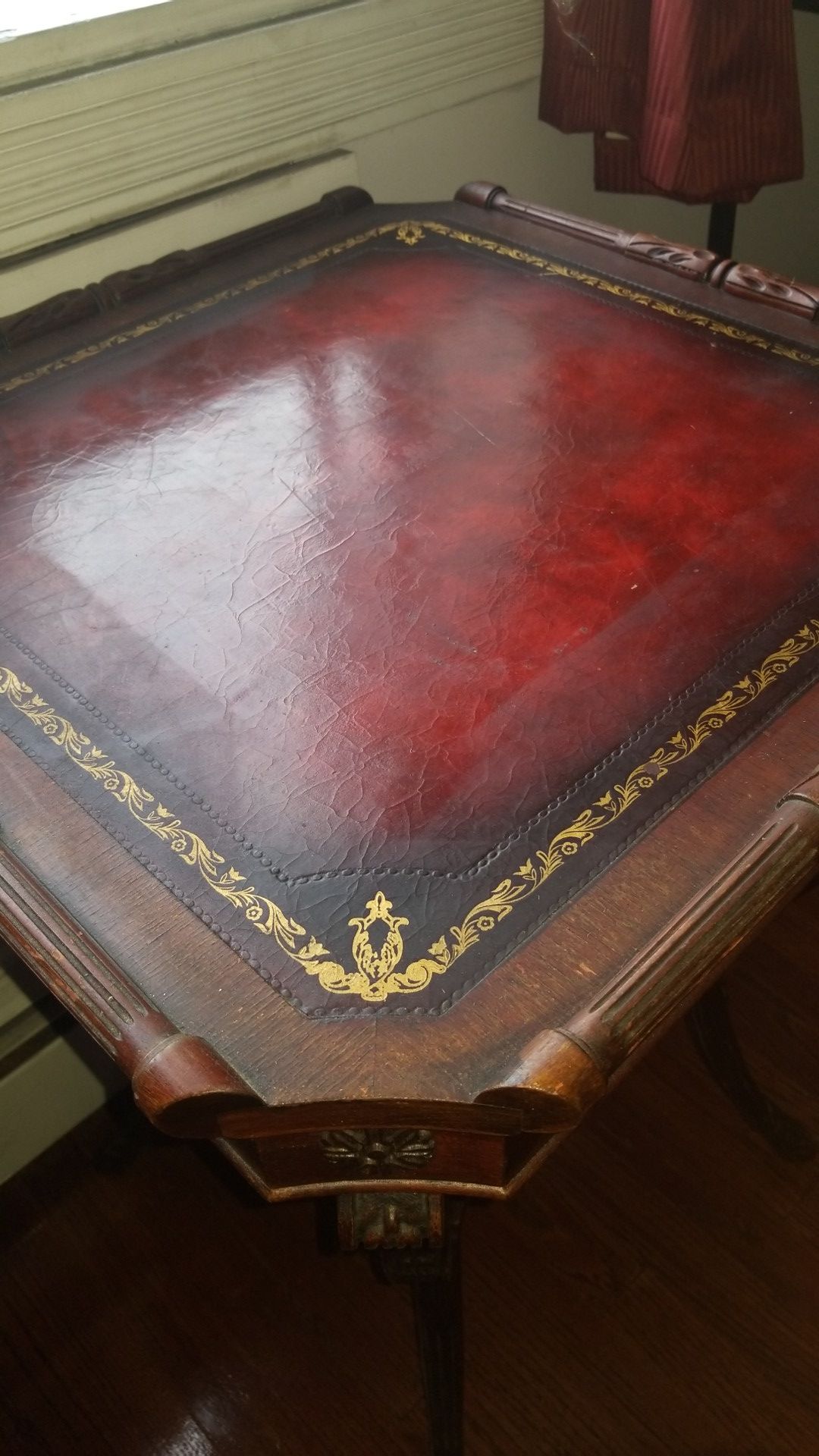 Antique vintage set of 2 end tables - photo 4