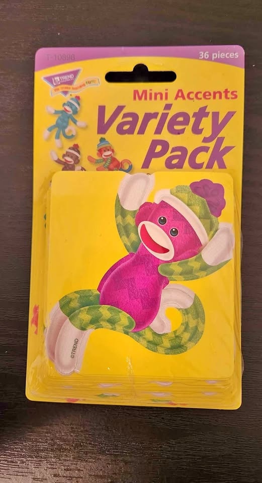 Brand new package of sock monkey decals
