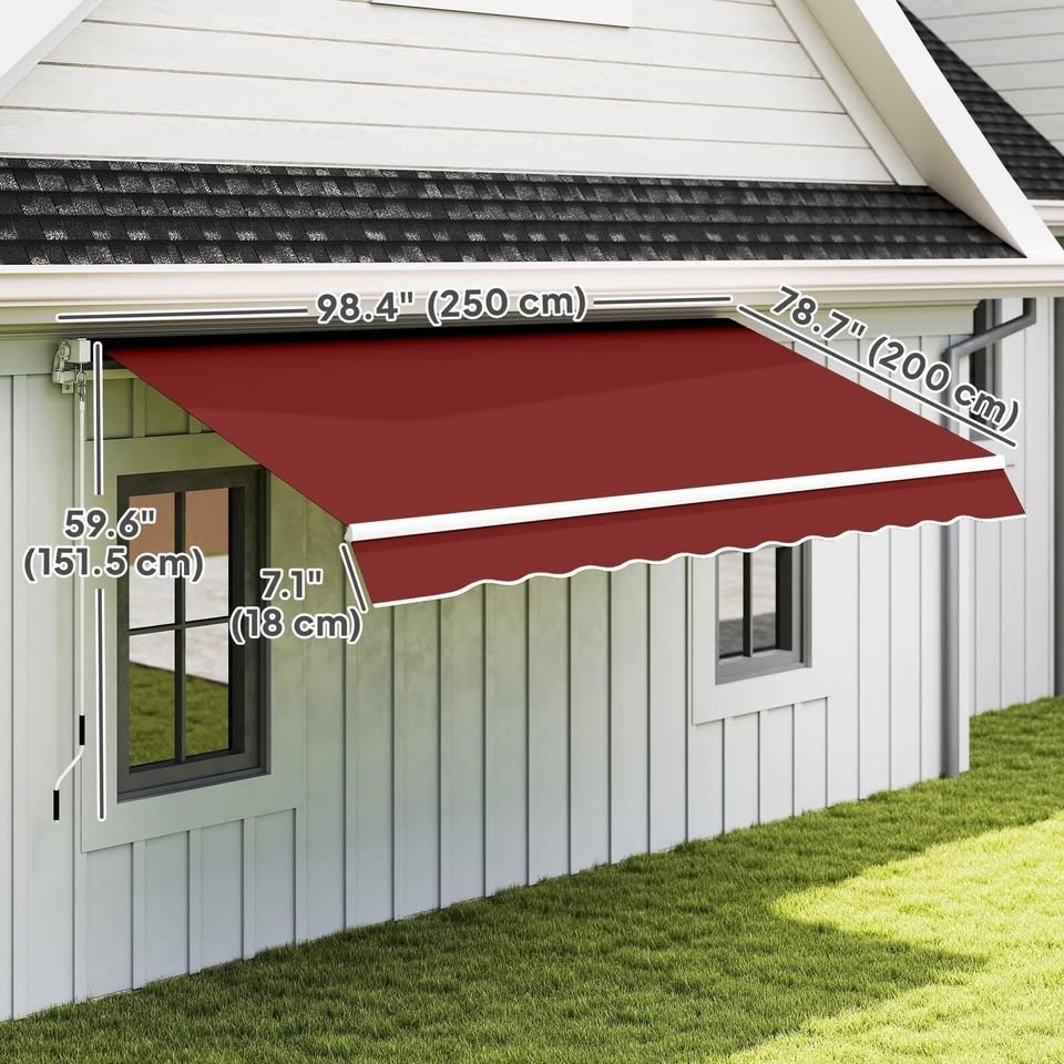 Retractable Manual Patio Awning - photo 2