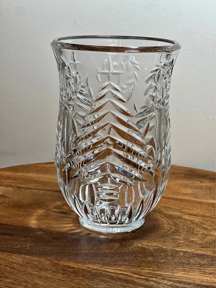 Crystal Christmas Tree Hurricane Globe