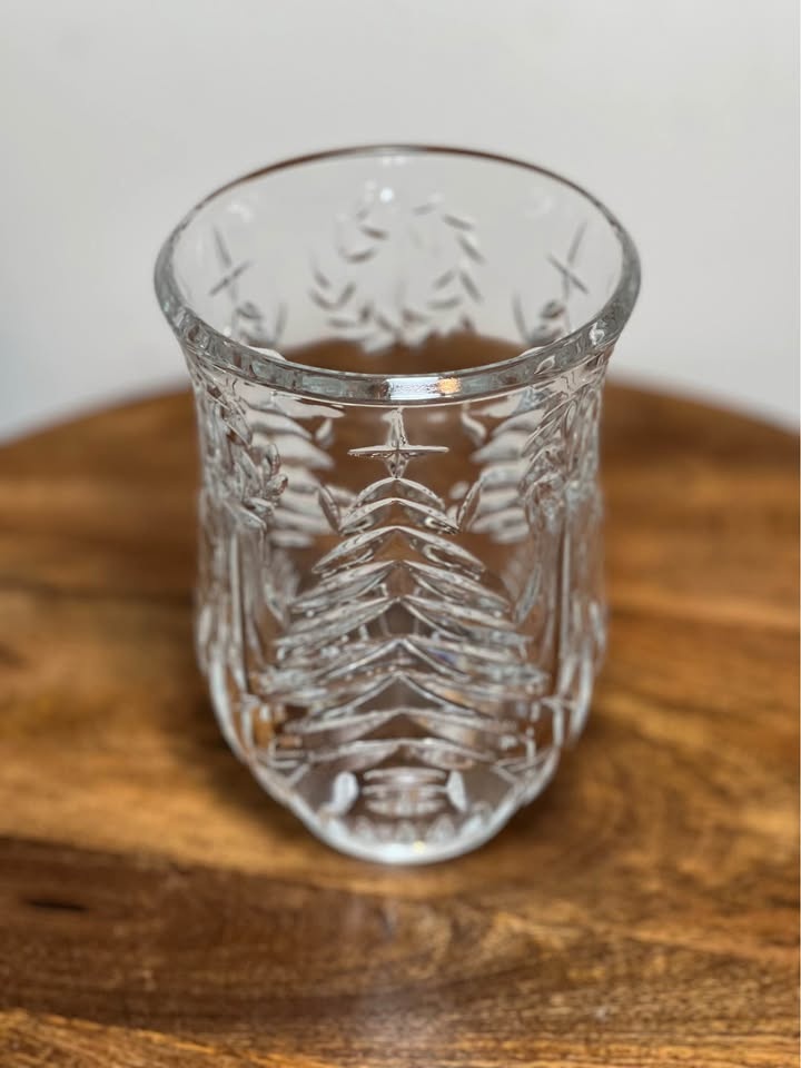 Crystal Christmas Tree Hurricane Globe - photo 2