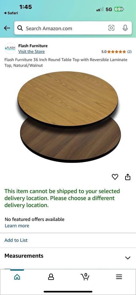 Reversable table top
