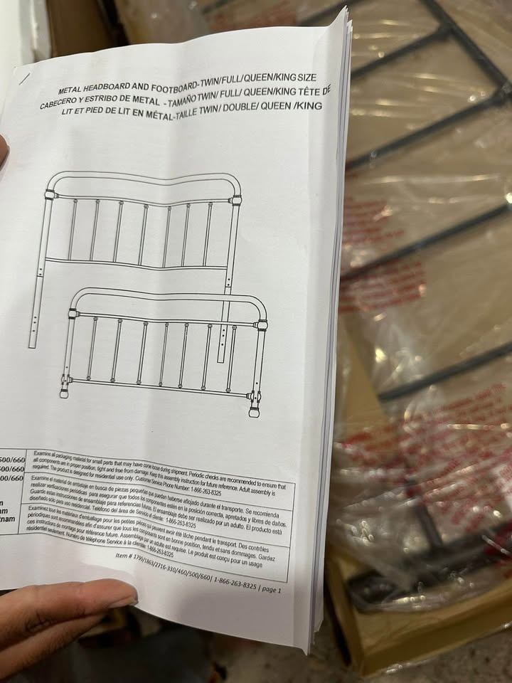 King size bed ( head and footboard only) - photo 3