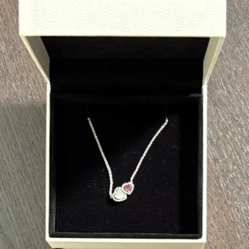 Pandora Halo Hearts Pendant Necklace