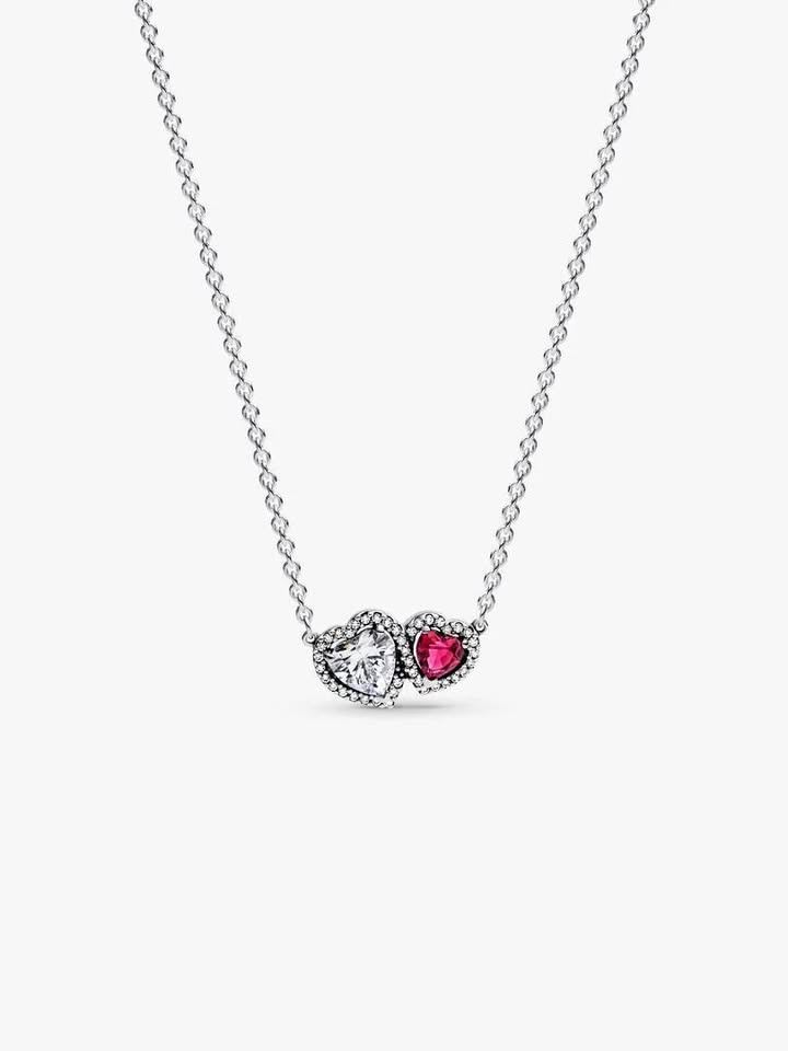 Pandora Halo Hearts Pendant Necklace - photo 3