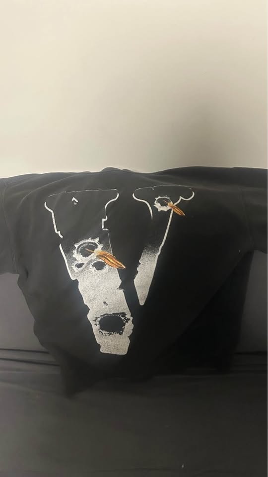 pop smoke vlone hoodie size medium - photo 2
