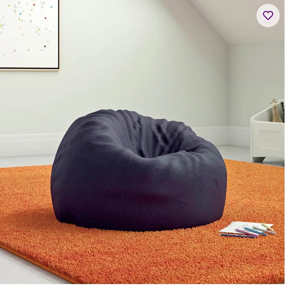 Wayfair Grey Cotton Twill Bean Bag