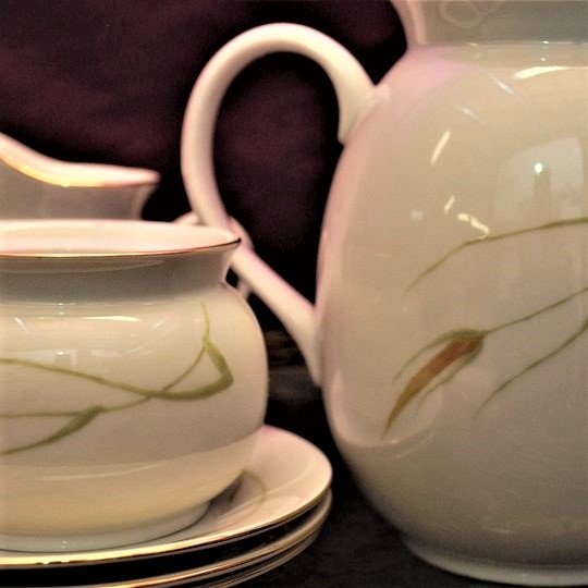 Fine Bohemian Bone China Coffee set. Made in Czechoslovakia - photo 2