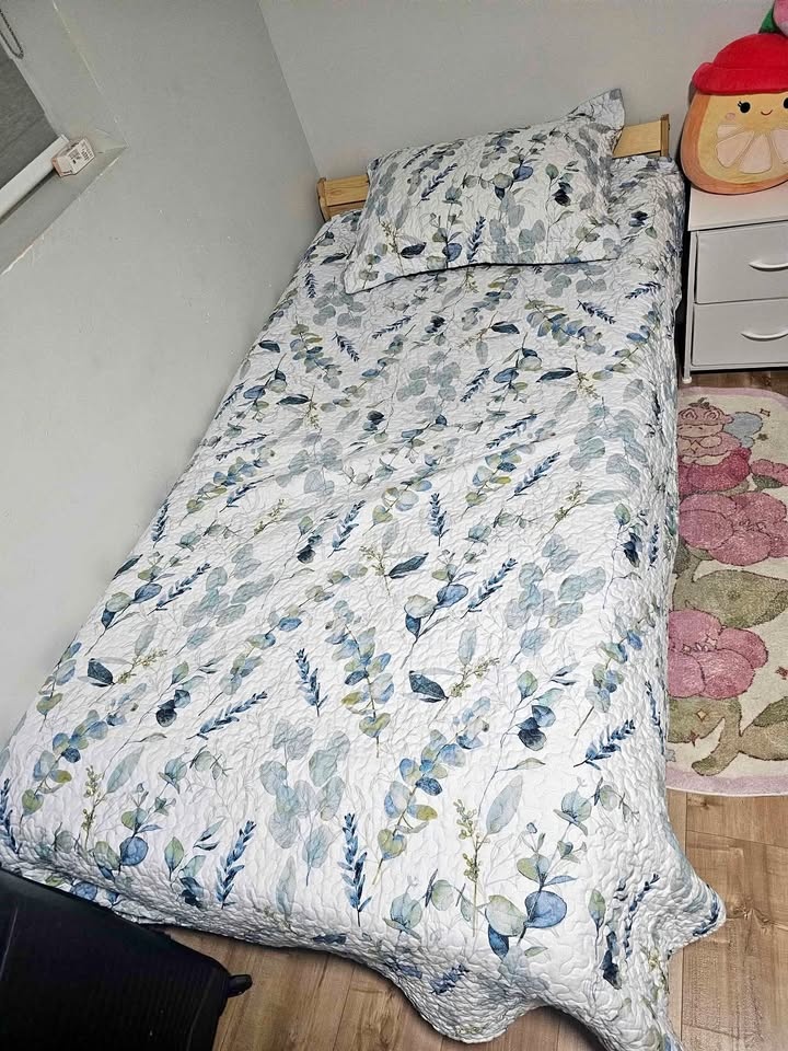 Bed Frame W/ Mattress & foam mattress